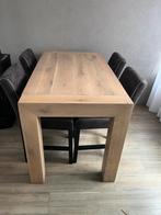 Massief Eiken Bartafel 140x80 , hoogte 90 cm, Ophalen, Zo goed als nieuw, 4 tot 6 stoelen