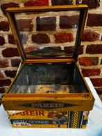 Vintage blik voor  koekjes met glas deksel, Ophalen of Verzenden