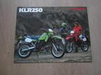 Kawasaki KLR 250 brochure folder 1985 ?, Ophalen of Verzenden, Kawasaki