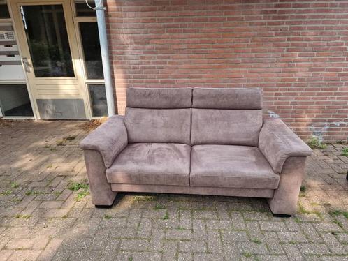 Bank taupe, Huis en Inrichting, Banken | Bankstellen, Zo goed als nieuw, Stof, Ophalen