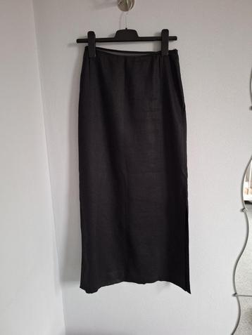 Mexx lange zwarte rok maat 38 , 100% linnen beschikbaar voor biedingen