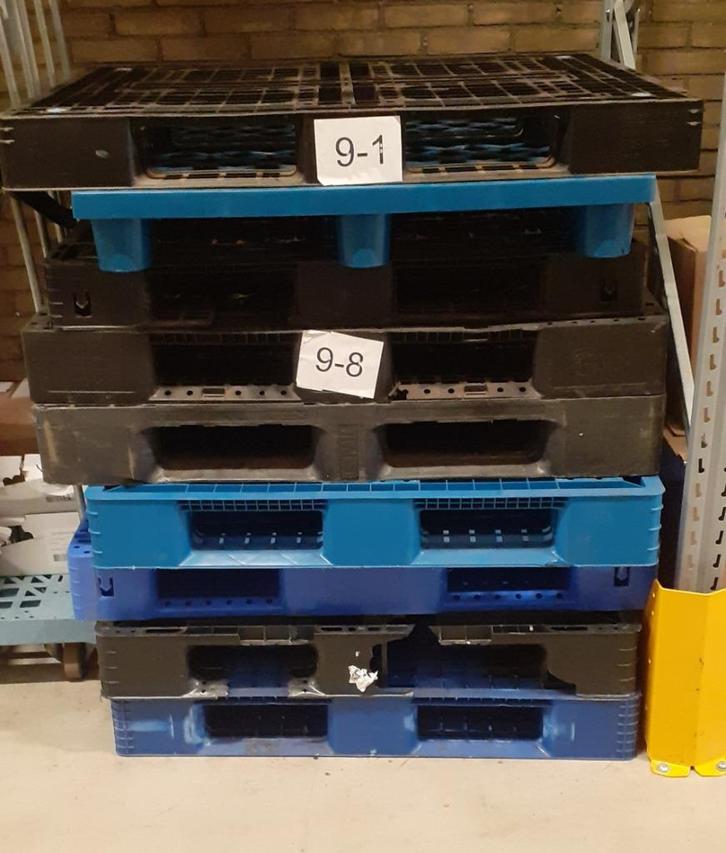 Kunststof pallets / plastic pallets schoon en droog, Doe-het-zelf en Verbouw, Kratten en Dozen, Zo goed als nieuw, Overige typen