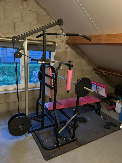 Kettler fitness apparaat, Sport en Fitness, Fitnessapparatuur, Gebruikt, Krachtstation, Armen, Benen, Borst, Rug, Metaal, Ophalen