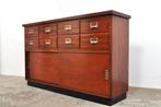 Vintage mahonie winkelkast dressoir ladekast kast jaren 30