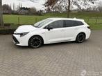 Toyota Corolla Touring Sports 2.0 Hybrid GR-Sport (bj 2021), Auto diversen, Schadeauto's, Automaat, Wit, Stationwagon, Hybride Elektrisch/Benzine