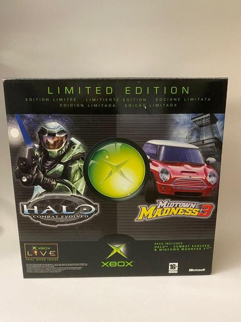 Xbox Classic limited edition halo & midtown madness in doos, Spelcomputers en Games, Spelcomputers | Xbox Original, Zo goed als nieuw