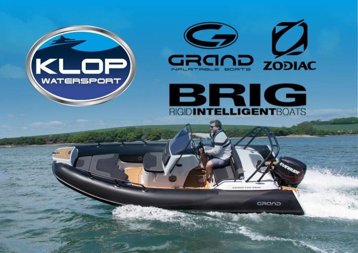 KLOP WATERSPORT - Rubberboten en ribs - BRIG, GRAND & ZODIAC, Watersport en Boten, Rubberboten, Nieuw, Zodiac, Overige materialen