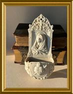 Antiek biscuit wijwatervaatje: Maria, Ophalen of Verzenden