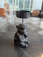 Waxinelichthouder aap, Overige materialen, Zwart, Ophalen of Verzenden, Zo goed als nieuw
