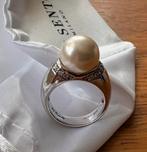 Ti Sento zilveren ring met parel en strass - maat 54, 20 of groter, Ophalen of Verzenden, Zo goed als nieuw, Dame