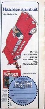 23 vintage advertenties reclames stripbladen figuren 66-76, Verzamelen, Ophalen of Verzenden, Gebruikt, Overige typen