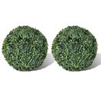 Buxusbollen buxus kunstplant 27 cm 2 stuks GRATIS BEZORGD!, Nieuw, Binnen, Verzenden