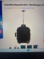 CabinMax Rugzaktrolley - Handbagage 30L - Zwart, 40 tot 60 cm, 20 tot 30 cm, Zwart, Ophalen of Verzenden