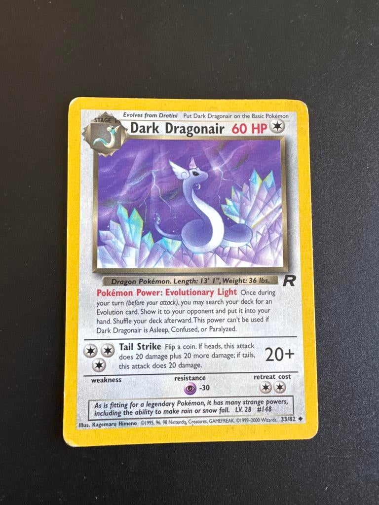 Dark Dragonair - Team Rocket - Pokemon kaart, Ophalen, Gebruikt, Losse kaart