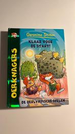 Klaar voor de start de Oerlympische spelen, Fictie algemeen, Geronimo Stilton, Ophalen of Verzenden, Zo goed als nieuw