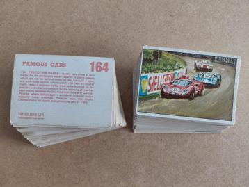 133 Famous Cars Top Sellers / Panini plaatjes auto's 1970 beschikbaar voor biedingen