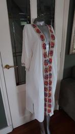 nieuw prachtig lang hes roomwit met borduursels past tm 2xl, Kleding | Dames, Truien en Vesten, Made in Italy, Verzenden, Wit