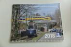 Kalender NVBS 2018 Nederlandse spoorwegen trein tram NS TOP, Ophalen of Verzenden, Zo goed als nieuw, Trein, Boek of Tijdschrift