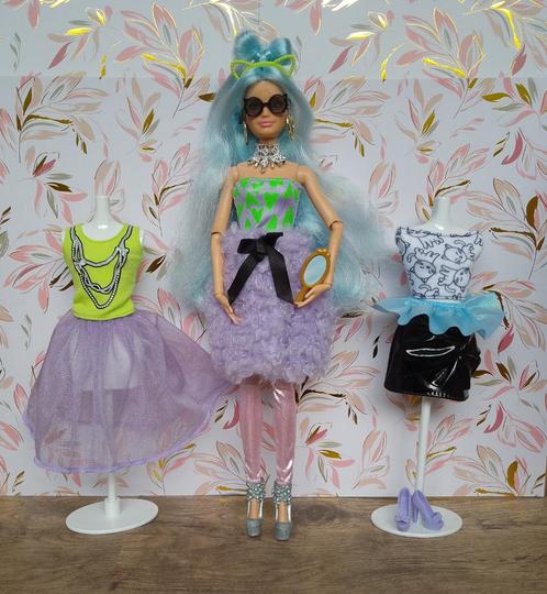 BA52 Barbie Extra Deluxe Mix 'n Match, Verzamelen, Poppen, Gebruikt, Pop, Ophalen of Verzenden