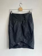 gestuz rok leer maat 36 zwart, Kleding | Dames, Rokken, Verzenden, Zwart, Zo goed als nieuw, Maat 36 (S)