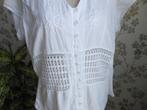 Blouse van FORBER 100% katoen., Ophalen of Verzenden, Zo goed als nieuw, Maat 46/48 (XL) of groter, Wit