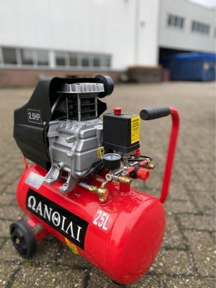 Compressor 25L | NIEUW uit voorraad leverbaar!, Doe-het-zelf en Verbouw, Compressors, Nieuw, Minder dan 6 bar, 25 tot 100 liter