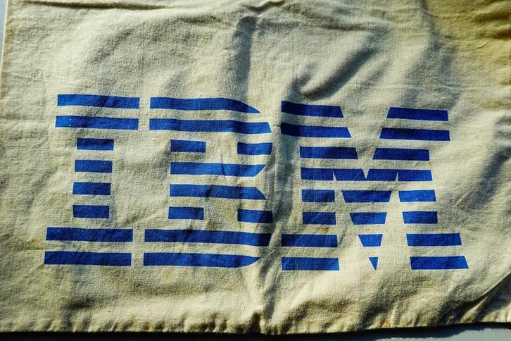 Linnen tasje tas IBM computer vintage logo *030, Verzamelen, Merken en Reclamevoorwerpen, Gebruikt, Gebruiksvoorwerp, Ophalen of Verzenden