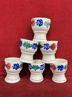 Boerenbont eierdopjes , setjes van 6 stuks, Overige typen, Div, Ophalen of Verzenden, Zo goed als nieuw