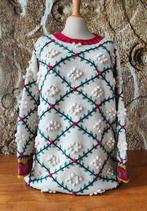 💖Prachtig hand gebordurde wollen trui reliëf patronen XL, Kleding | Dames, Ophalen of Verzenden, Nieuw, Maat 42/44 (L)