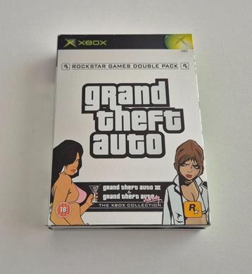 GTA Grand Theft Auto Double Pack Xbox Original Game Compleet beschikbaar voor biedingen