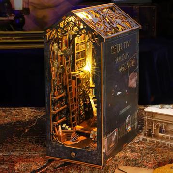 DIY Book Nook 3D Puzzle – Detective Agency Kit beschikbaar voor biedingen