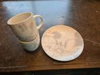 Mickey Mouse Kopjes en Bordje, Huis en Inrichting, Keuken | Servies, Keramiek, Ophalen of Verzenden, Zo goed als nieuw, Bord(en)