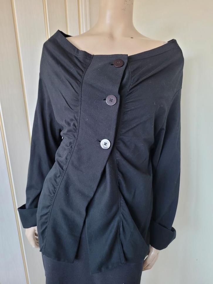 Cora Kemperman vest bio katoen maat XL zwart, Kleding | Dames, Truien en Vesten, Zo goed als nieuw, Maat 46/48 (XL) of groter