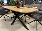 LEEGVERKOOP GOEDKOOPSTE VAN NEDERLAND TAFEL DEENS OVAAL 359!, Ophalen, Bruin, Nieuw, Modern