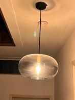 Hanglamp gerookt glas, Huis en Inrichting, Lampen | Hanglampen, Ophalen, Gebruikt, Glas, 75 cm of meer