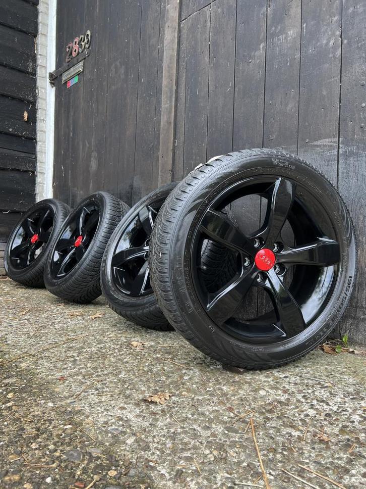 Originele Audi A1 A3 golfvelgen 16" 5x100 winterset VAG ET30, Auto-onderdelen, Banden en Velgen, Banden en Velgen, Winterbanden