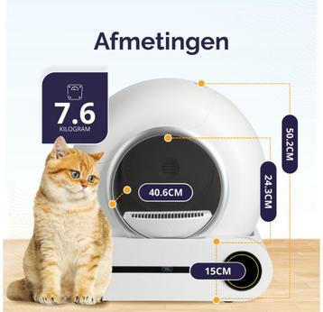 Automatische kattenbak NIEUW smart zelfreinigend toilet kat beschikbaar voor biedingen