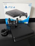 Playstation 4 500GB PS4 slim zwart black, 500 GB, Met 2 controllers, Ophalen of Verzenden, Zo goed als nieuw