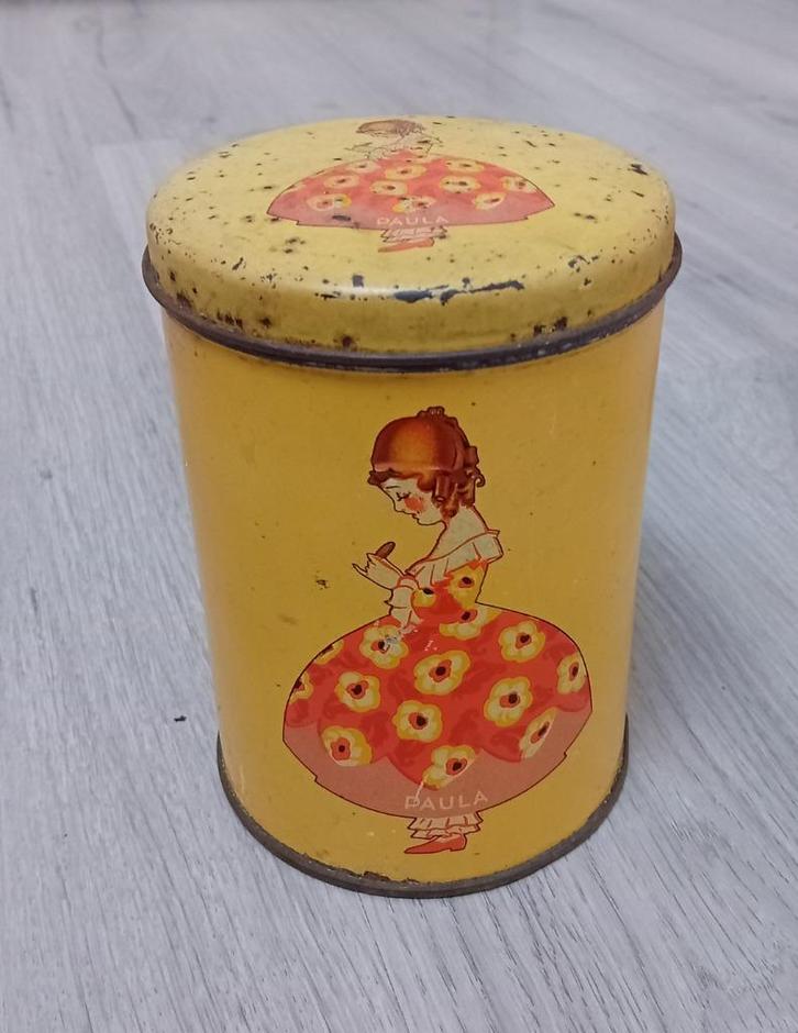 vintage Paula blikje, nr 2, Verzamelen, Blikken, Gebruikt, Overige, Ophalen of Verzenden