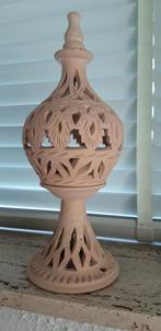 Uit Marokko, "Minaret" gebakken  theelichthouder, Ophalen, Zo goed als nieuw, Overige materialen, Minder dan 25 cm