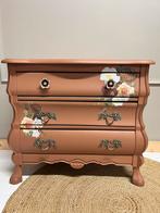 Buikkast gepimpt terracotta kleur met transfer ladekast, Zo goed als nieuw, 3 of 4 laden, Minder dan 100 cm, 25 tot 50 cm