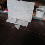 Marmeren spatplaat met planchet., Ophalen, Gebruikt, Overige typen, 50 tot 100 cm