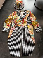 Kleurrijke slipjas met Hoofddeksel, Carnaval, Overige maten, Ophalen of Verzenden, Kleding