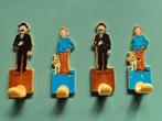 kuifje tintin jassen hanger  4 stuks  porte manteau, Verzenden, Kuifje, Gebruikt, Gebruiksvoorwerp