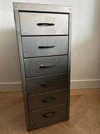 Metalen ladekast met 6 laden, Ophalen, Minder dan 50 cm, Gebruikt, 5 laden of meer