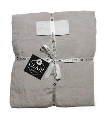 100% linnen hoeslaken 180x200 Grey beschikbaar voor biedingen