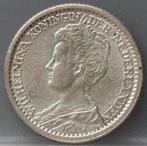 Mooi zilveren kwartje 1918 - 25 cent 1918 - Wilhelmina, Postzegels en Munten, Munten | Nederland, Zilver, Koningin Wilhelmina