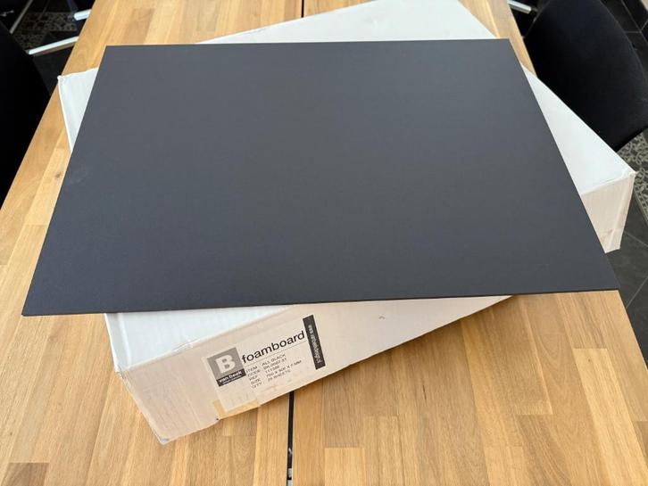 Foamboard zwart/zwart 50x70 cm 5 mm dik, Hobby en Vrije tijd, Knutselen, Nieuw, Materiaal, Ophalen of Verzenden