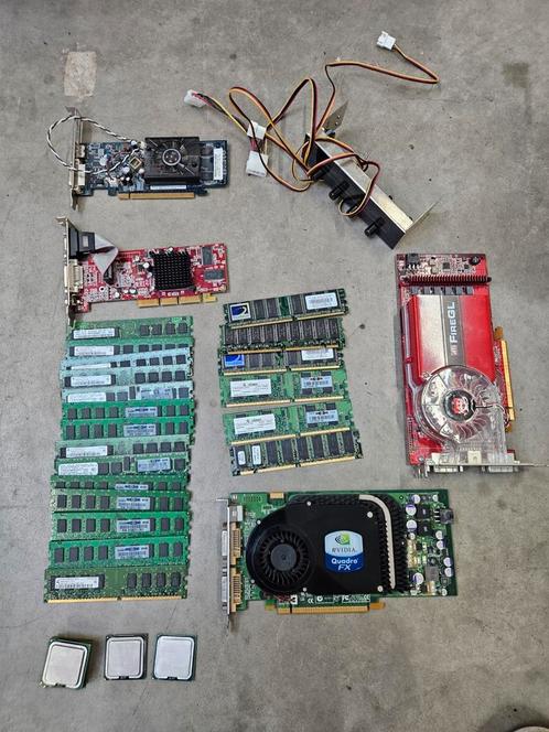 Partij oude PC-onderdelen, Computers en Software, Vintage Computers, Ophalen of Verzenden