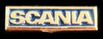 Scania speld- blauw-goudkleurig, Verzenden, Nieuw, Transport, Speldje of Pin